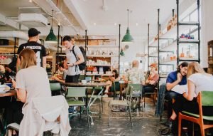 people in a restaurant
